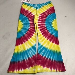 Celeb Kids tie dye rainbow cropped leggings 8